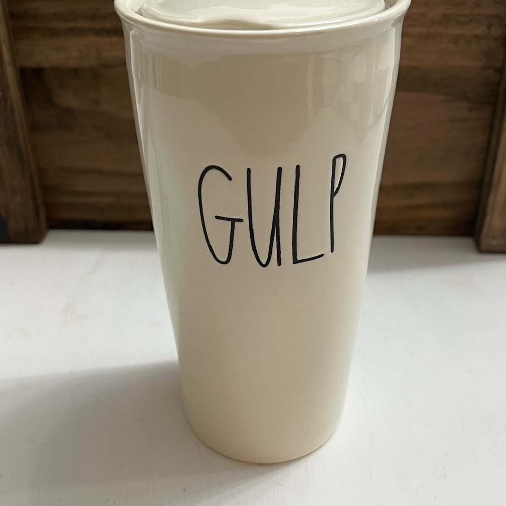 Rae Dunn White Gulp Tumbler